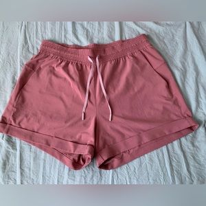 Pink lululemon shorts. 14” length. Quick dry